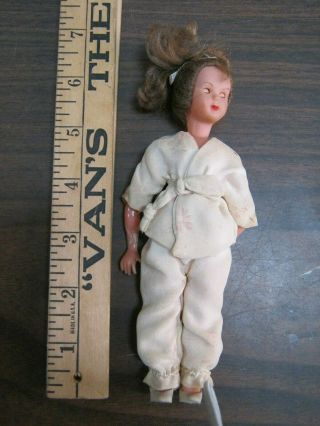 Vintage 6 1/2 " Doll Italy Shirt Pants High Heel Shoes Plastic Arms Unattached