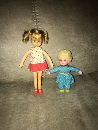 Vintage 1967 Mattel Buffy & Mrs.  Beasley Doll Family Affair Tv Show Barbie Tutti