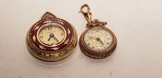 2 Old Pocket Watch - Lucerne - Hanowa - Gold Filled - 1 In - 1.  5in