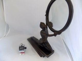 Past Times,  Art Deco Female Figure With A Mirror,  Approx 30cm Tall