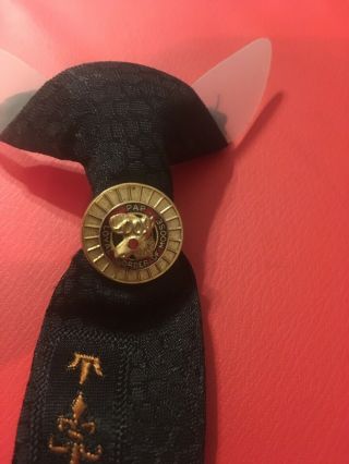 Set Of 2 Vintage Loyal Order of Moose Lodge Clip on Tie And Vintage Lapel Ribbon 3