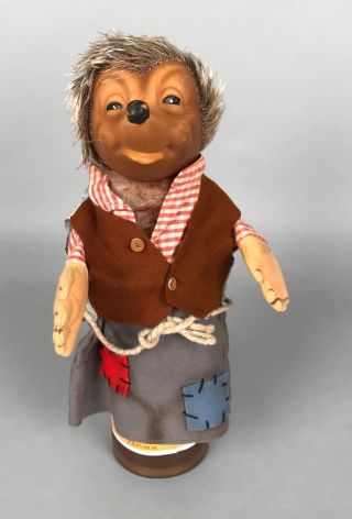 Vintage Steiff Mecki Hedgehog Hand Puppet 0720,  00 - 8 " Tall 1959 - 1967 - No Tags