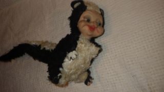 Vintage Rushton Rubber Face Stinky The Skunk From 1950 