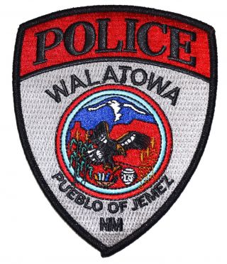 Walatow Mexico Nm Tribal Sheriff Police Patch Pueblo Of Jemez Eagle Cactus