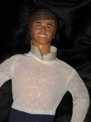 1968 Vintage Ken Barbie Doll Brown Hair Casual Outfit With Shoes