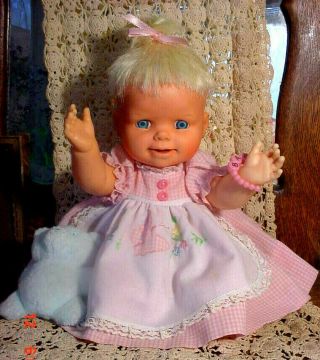 Vtg 1965 12 " Cheerful Tearful Mattel Doll Vinyl Drink Wet Voice Still Crys