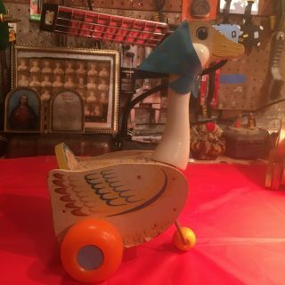 Antique (wooden) 1960 Fisher Price 164 Mother Goose