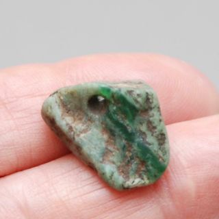 Rare_pre - Columbian_mesoamerican Greenstone Figural Bead_20.  7 X 18.  7 X 11.  4mm