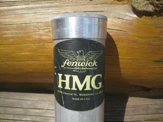 Vintage FENWICK HMG Aluminum Fishing ROD CASE Fly Rod TUBE Holder 44.  5 