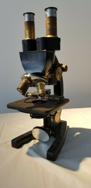 Antique Zeiss Jena Binocular Microscope