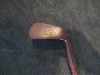 Antique Wood Shaft Hickory T.  Stewart St.  Andrews Smooth Face Mashie