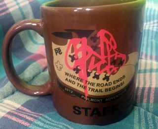 Philmont Scout Ranch 2012 Staff Mug Brown,  Red,  Beige Authentic