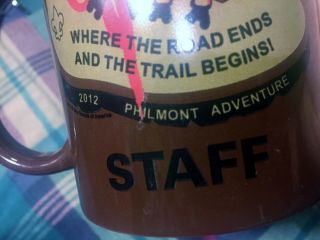 Philmont Scout Ranch 2012 Staff Mug Brown,  Red,  Beige Authentic 3