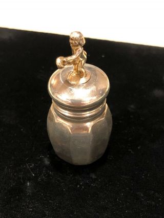 Vintage Empire Sterling Silver Tooth Fairy Trinket Box Baby ' s First Tooth 2