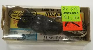 Vintage Fred Arbogast Hula Popper Top Water Bass Fishing Surface Lure.  (1)