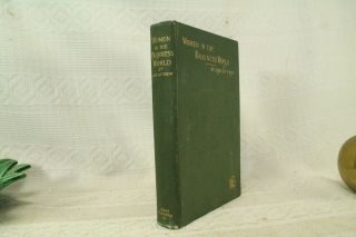 Antique Old Book Women In The Business World Hints Helps To Prosperity Green Hc