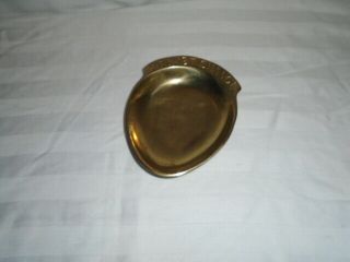 Vintage Solid Brass Pocket Change Dish Coin Tray Holder
