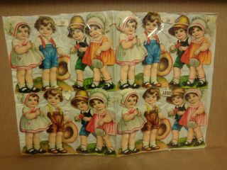 Vintage Children Die Cut Sheet 33591 Paper Dolls Adorable Children Htf
