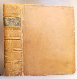 Antique 1858 Greek - English Lexicon Liddell & Scott Leather Bound Abridged Ed.