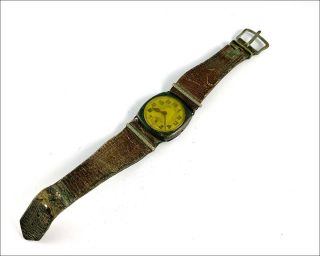 Antique WW1 E.  GUBELIN Lucerne.  800 Silver Case Trench Watch - 7