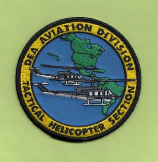 C8 Dea Aviation Tactical Helo Federal Patch Ice Police Drugs Agency Narcotics