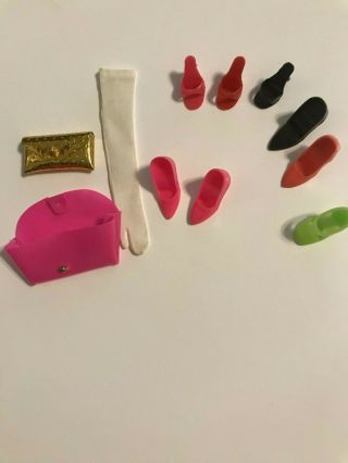 Vintage Barbie Japanese Exclusive Accessories Purses And Shoes