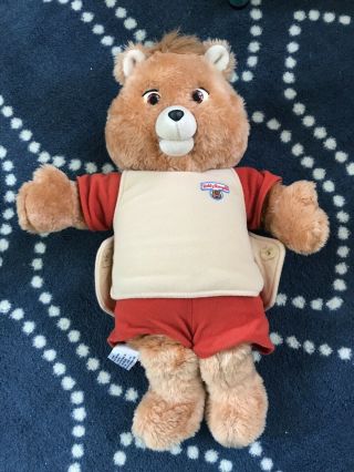 Vintage Teddy Ruxpin Bear with 4 Books and Matching Cassettes with box 3