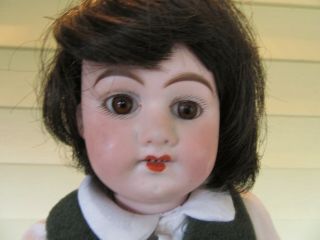 antique German 2/0 boy doll bisque head 15 