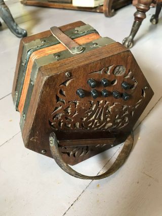 Antique Anglo Concertina Made In Saxony Repair