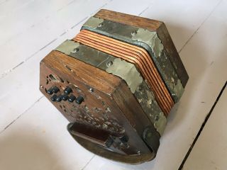 Antique Anglo Concertina made in Saxony Repair 3