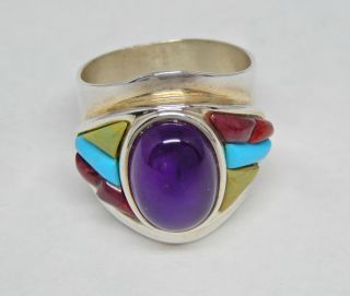 Jay King Dtr Sterling Silver Amethyst Ring Size 9.  25 H340