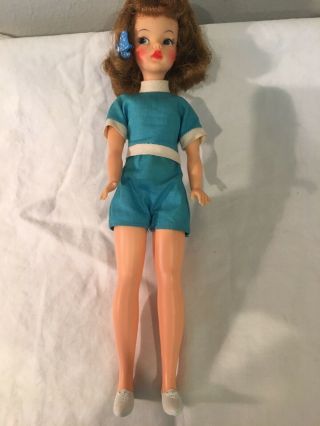 Vintage Ideal Toy Corp Bs12 Tammy Doll 1960s Blue Dress Shoes Clothing