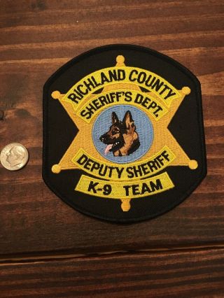 Richland County Sheriff Live Pd K9 Police Patch South Carolina Sc