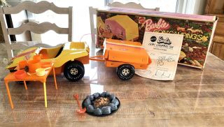 Vintage 1973 Mattel Barbie Goin’ Camping Set w/ Accessories & Box 8669 2