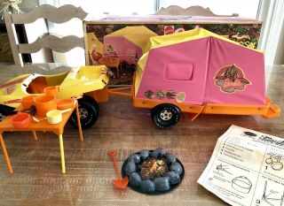 Vintage 1973 Mattel Barbie Goin’ Camping Set w/ Accessories & Box 8669 3