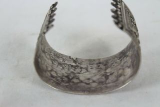 Vintage.  800 Sterling Cuff Bracelet Fine Jewelry Ornate Antique 39.  4 Grams 6