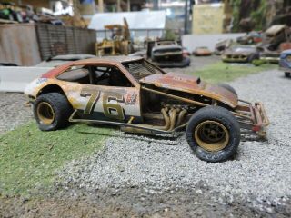 Custom Adult Built Weathered Chevy Pinto Dirt Modified Race Car Junker Nr