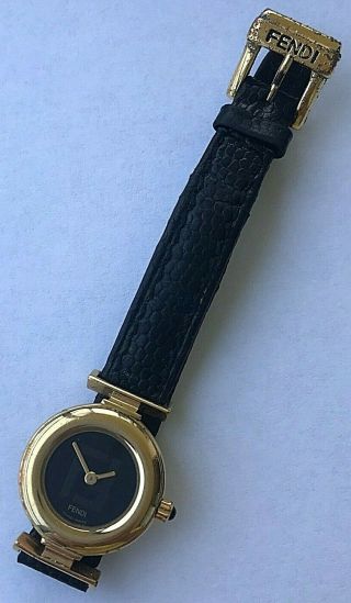 Vintage Fendi Ladies Designer Quartz Watch With U - Shaped Lugs,  Ref.  320l,  Swiss