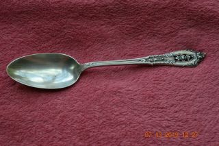 Sterling Silver 1934 Rose Point By Wallace 8 3/8 " Serving Spoon