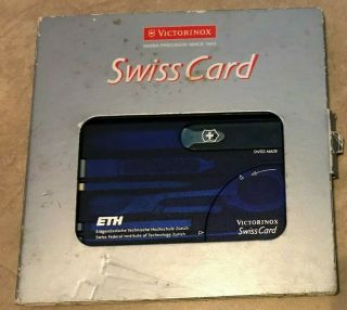 Victorinox Swisscard Swiss Army Classic Knife Blue Sapphire Card Complete