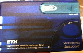 Victorinox SwissCard Swiss Army Classic Knife Blue Sapphire Card Complete 3
