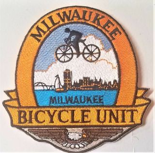 Wi Vintage Milwaukee Police Bicycle Unit Wisconsin Police Patch