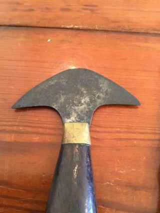 Antique H F Osborne Leather Cutter slitter half moon head knife,  Draw Gauge 3