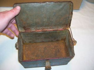 Antique Vintage George Washington Cut Plug Lunch Box Tobacco Tin 3