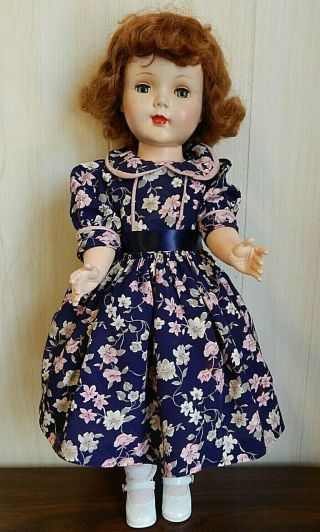 American Character Vintage 1952 - 54 24 " Sweet Sue Auburn Hard Plastic Doll