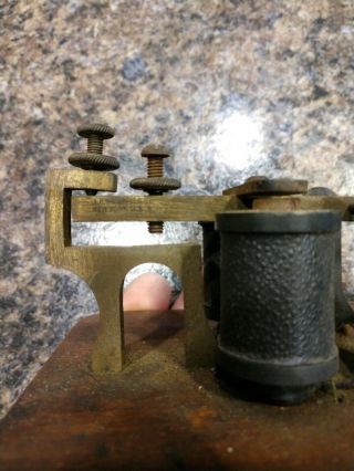 Antique Vintage J.  H.  Bunnell & Co.  Telegraph Morse Code Key and Sounder 20 Ohm 3