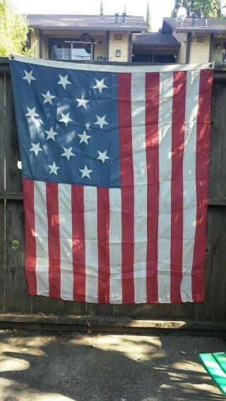Star - Spangled Banner Flag,  Sewn Stripes,  Appliquéd Stars