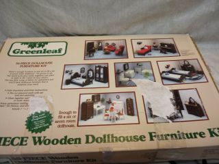 Vintage Greenleaf Collectible Dollhouse Furniture Kit 9010 1982