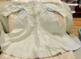 G264 Antique Cotton Lacy Doll Dress For Antique Bisque Doll