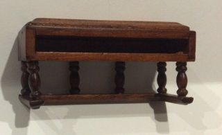 Vtg Dollhouse Miniature Antique Wood Carved Wall Shelf Furniture Accessory